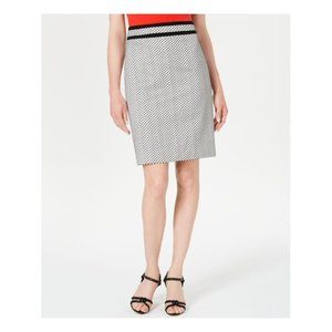 Calvin Klein Black and White Pencil Skirt